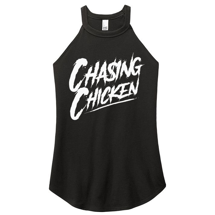 Chasing Chicken Rap Get Money Chasing Chicken Women's Perfect Tri Rocker Tank