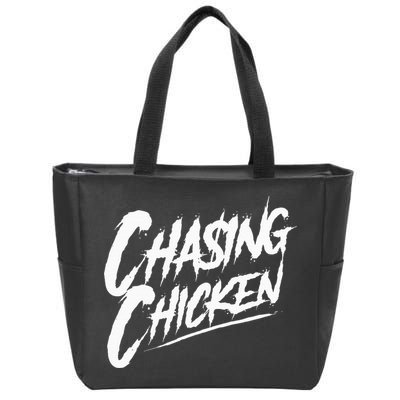 Chasing Chicken Rap Get Money Chasing Chicken Zip Tote Bag