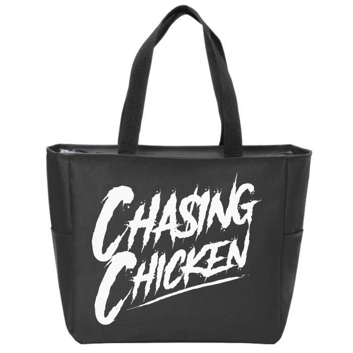 Chasing Chicken Rap Get Money Chasing Chicken Zip Tote Bag