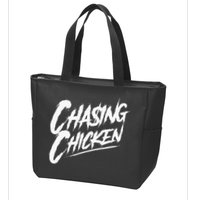 Chasing Chicken Rap Get Money Chasing Chicken Zip Tote Bag