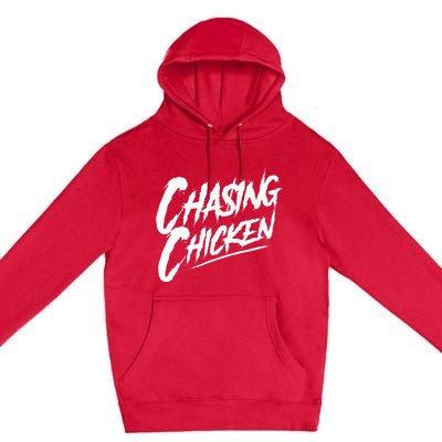 Chasing Chicken Rap Get Money Chasing Chicken Premium Pullover Hoodie