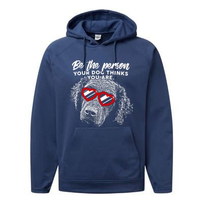 Curly Coated Retriever Valentines Edition Meaningful Gift Performance Fleece Hoodie