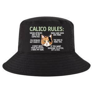 Calico Cat Rules Calico Cat Lover Calico Cat Owner Gift Cool Comfort Performance Bucket Hat