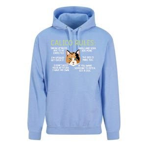 Calico Cat Rules Calico Cat Lover Calico Cat Owner Gift Unisex Surf Hoodie