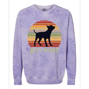 ChihuahueñO Chihuahua Retro Gift Colorblast Crewneck Sweatshirt