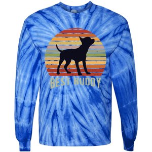 ChihuahueñO Chihuahua Retro Gift Tie-Dye Long Sleeve Shirt