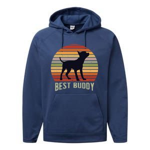 ChihuahueñO Chihuahua Retro Gift Performance Fleece Hoodie