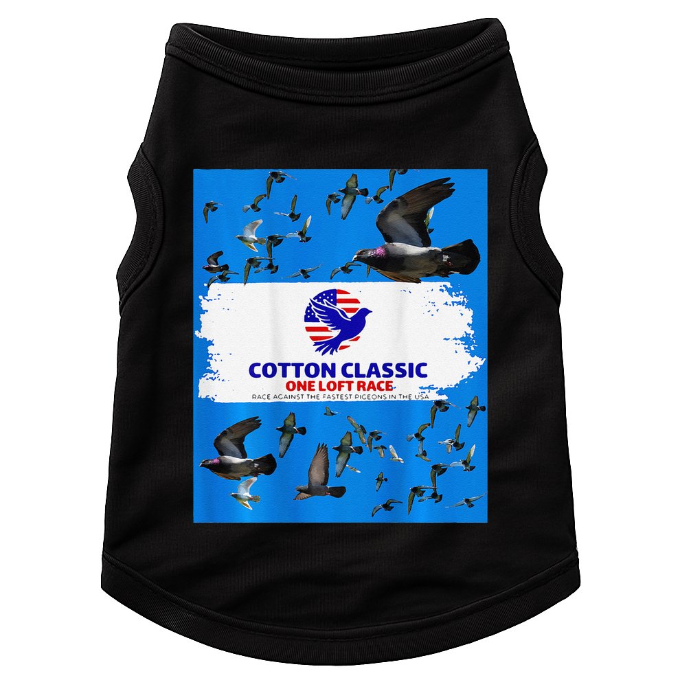 Cotton Classic Racing Pigeons One Loft Race Doggie Tank