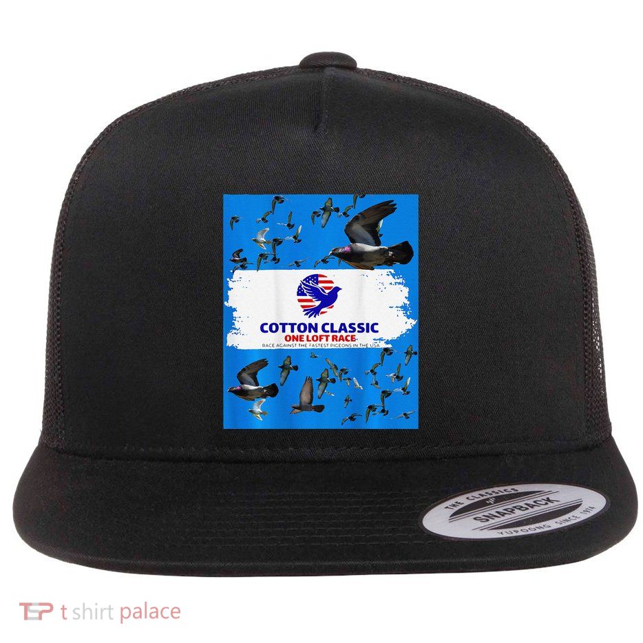 Cotton Classic Racing Pigeons One Loft Race Flat Bill Trucker Hat
