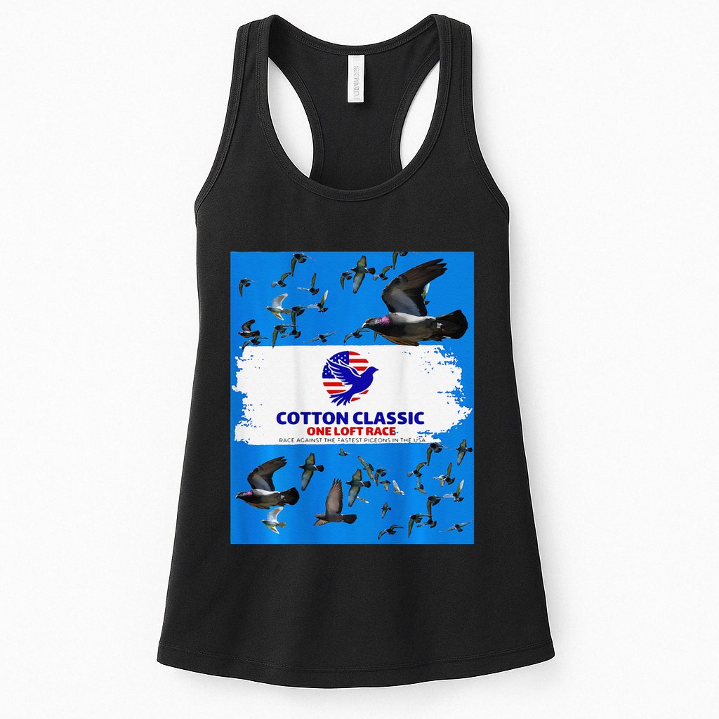Cotton Classic Racing Pigeons One Loft Race Womens Tank Top