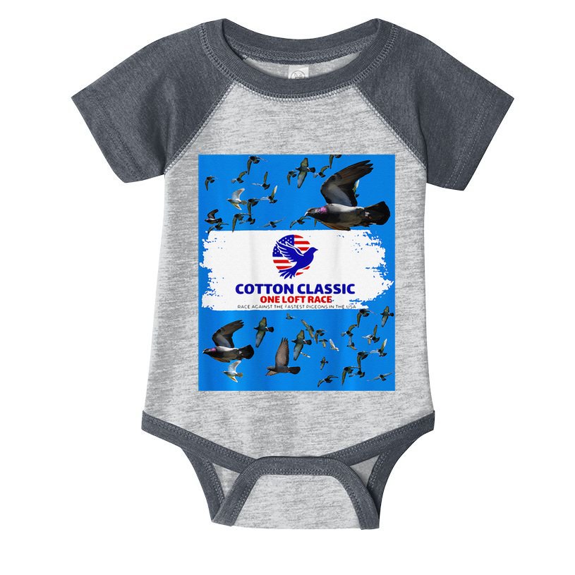 Cotton Classic Racing Pigeons One Loft Race Infant Baby Jersey Bodysuit