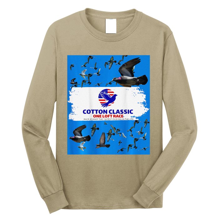 Cotton Classic Racing Pigeons One Loft Race Long Sleeve Shirt