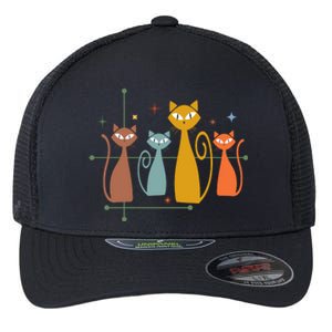 Century Cat Retro Cool Flexfit Unipanel Trucker Cap