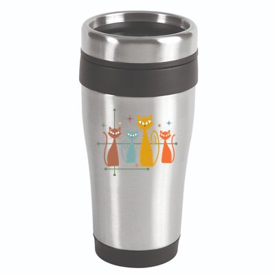 Century Cat Retro Cool 16oz Travel Tumbler