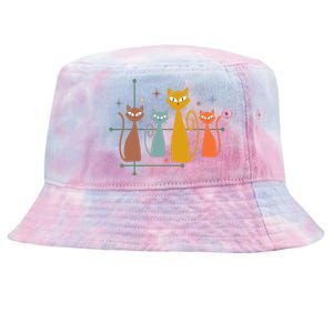 Century Cat Retro Cool Tie-Dyed Bucket Hat