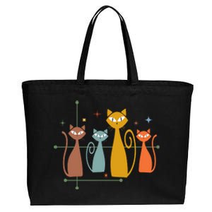 Century Cat Retro Cool Cotton Canvas Jumbo Tote