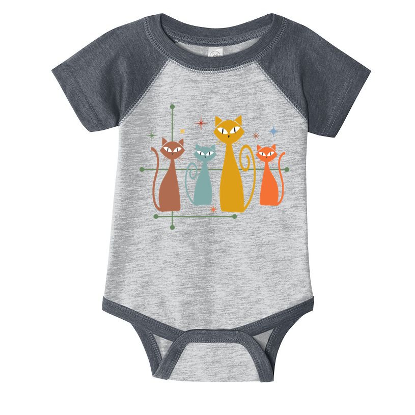 Century Cat Retro Cool Infant Baby Jersey Bodysuit