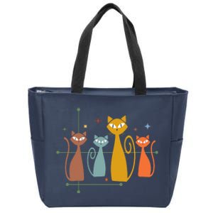 Century Cat Retro Cool Zip Tote Bag