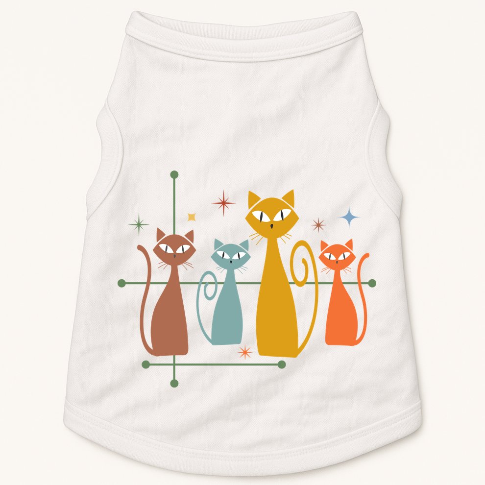 Century Cat Retro Cool Doggie Tank