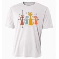 Century Cat Retro Cool Cooling Performance Crew T-Shirt