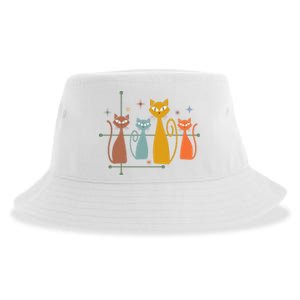 Century Cat Retro Cool Sustainable Bucket Hat