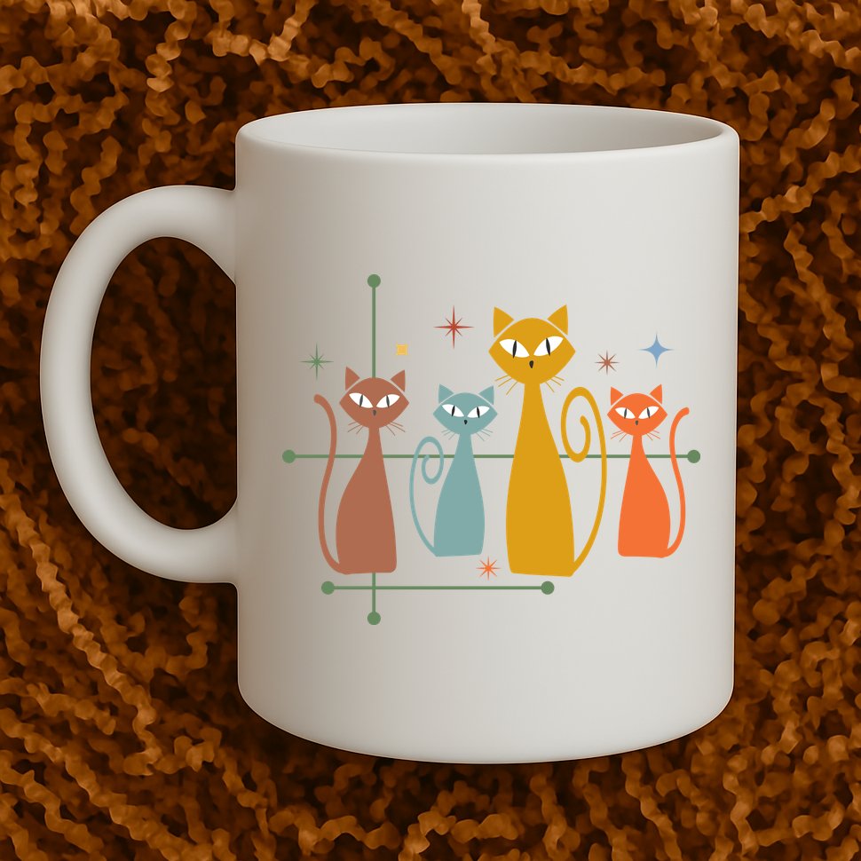 Century Cat Retro Cool Mug