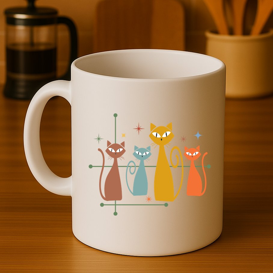 Century Cat Retro Cool Mug