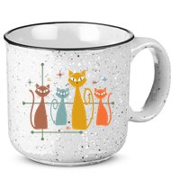 Century Cat Retro Cool 15oz Campfire Ceramic Mug