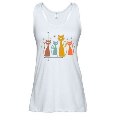 Century Cat Retro Cool Ladies Essential Flowy Tank