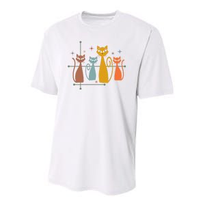 Century Cat Retro Cool Youth Performance Sprint T-Shirt