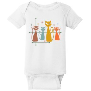 Century Cat Retro Cool Baby Bodysuit