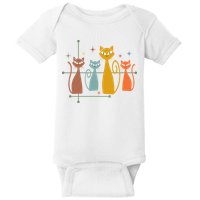 Century Cat Retro Cool Baby Bodysuit