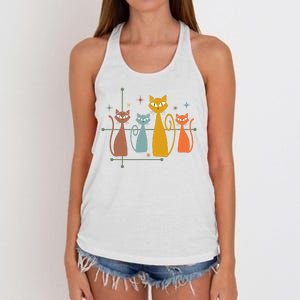 Century Cat Retro Cool Women's Knotted Racerback Tank