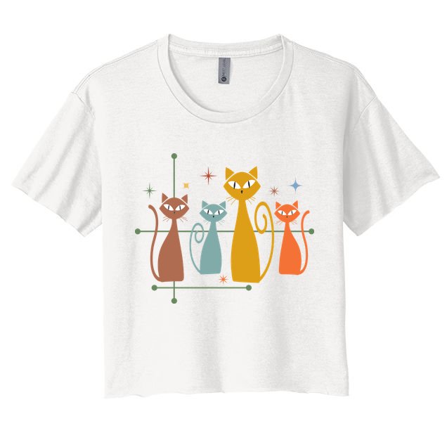 Century Cat Retro Cool Crop Top