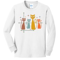 Century Cat Retro Cool Kids Long Sleeve Shirt