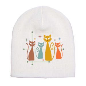 Century Cat Retro Cool Short Acrylic Beanie