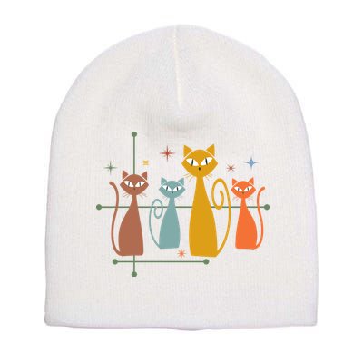 Century Cat Retro Cool Short Acrylic Beanie