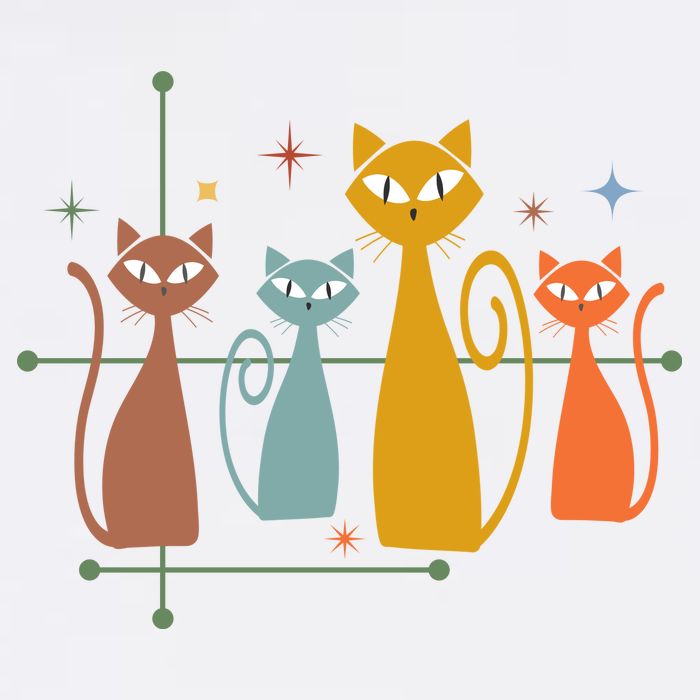 Century Cat Retro Cool Kids T-Shirt