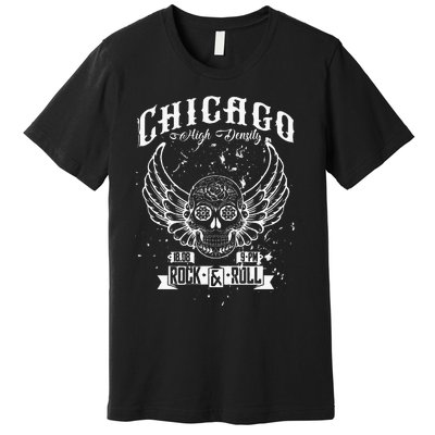 Chicago Classic Retro Vintage Illinois Windy RockNRoll Premium T-Shirt