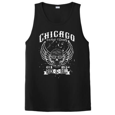 Chicago Classic Retro Vintage Illinois Windy RockNRoll PosiCharge Competitor Tank