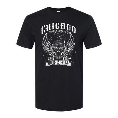 Chicago Classic Retro Vintage Illinois Windy RockNRoll Softstyle® CVC T-Shirt