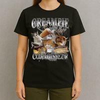 Creampie Connoisseur Raunchy Funny Cat Meme Adult Humor T-Shirt