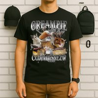 Creampie Connoisseur Raunchy Funny Cat Meme Adult Humor T-Shirt