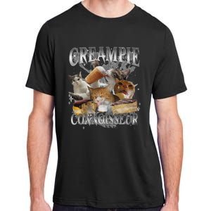 Creampie Connoisseur Raunchy Funny Cat Meme Adult Humor Adult ChromaSoft Performance T-Shirt