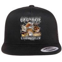 Creampie Connoisseur Raunchy Funny Cat Meme Adult Humor Flatbill Hat