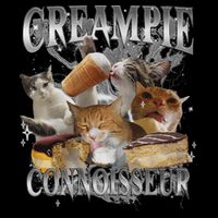 Creampie Connoisseur Raunchy Funny Cat Meme Adult Humor Flatbill Hat
