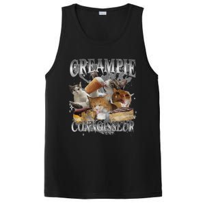 Creampie Connoisseur Raunchy Funny Cat Meme Adult Humor PosiCharge Competitor Tank