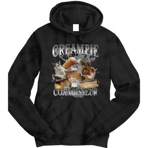 Creampie Connoisseur Raunchy Funny Cat Meme Adult Humor Tie Dye Hoodie