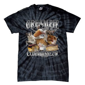 Creampie Connoisseur Raunchy Funny Cat Meme Adult Humor Tie-Dye T-Shirt