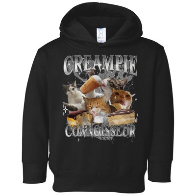 Creampie Connoisseur Raunchy Funny Cat Meme Adult Humor Toddler Hoodie